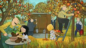 Mimi a líza - Záhrada